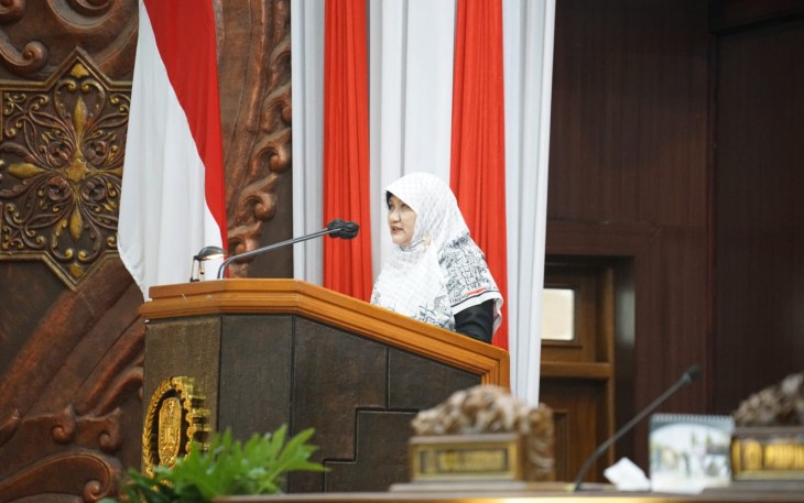 Juru Bicara Pansus DPRD Jawa Timur pembahas Raperda RPJMD Jawa Timur Tahun 2025-2029, Lilik Hendarwati.