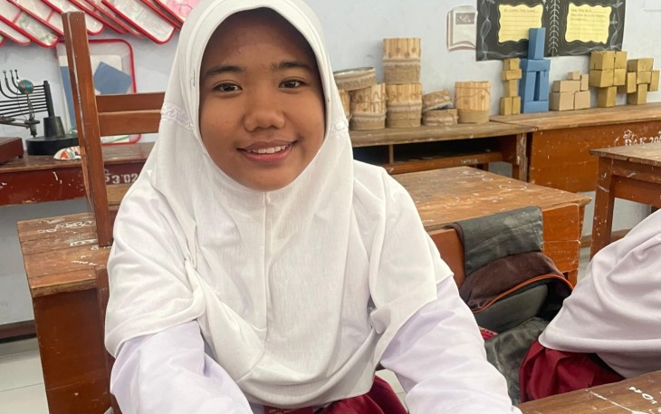 Salah satunya Alma Bella Angie Parahita, siswi SDN 1 Surodikraman di Ponorogo. 