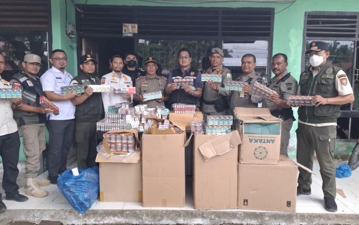 Bea Cukai dan Satpol PP Gelar Operasi Pasar Rokok Ilegal