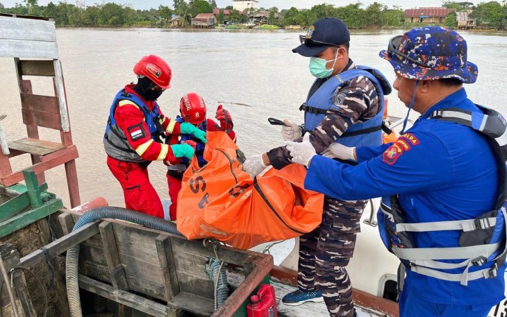 Korban Tenggelam di Sungai Kelay Kalimantan Timur Berhasil Dievakuasi TNI AL dan TIM Sar Gabungan 