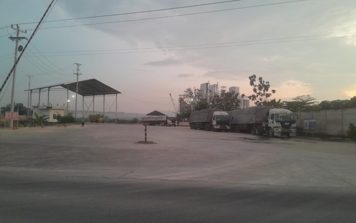 Lokasi pabrik pengolahan batu kapur milik PT Pentawira Agraha di kecamatan Jiken yang belum mengantongi SLF.