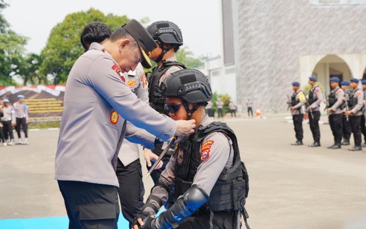 Kapolri Jenderal Listyo Sigit Prabowo meresmikan Patroli Maung Presisi Polda Banten