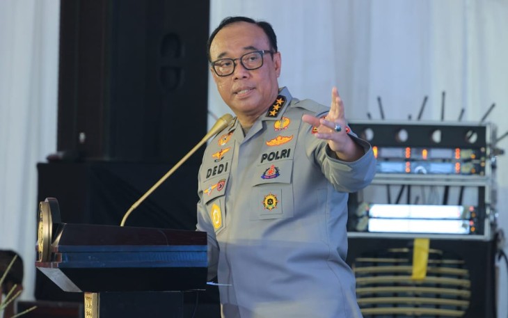 Irwasum Polri Komjen Pol Dedi Prasetyo yang juga ketua pelaksana Gugus Tugas Polri mendukung ketahanan pangan. 