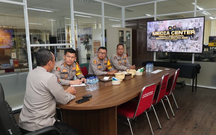 Polri Dirikan Media Center Bantuan Kemanusiaan di Bandara Soetta 