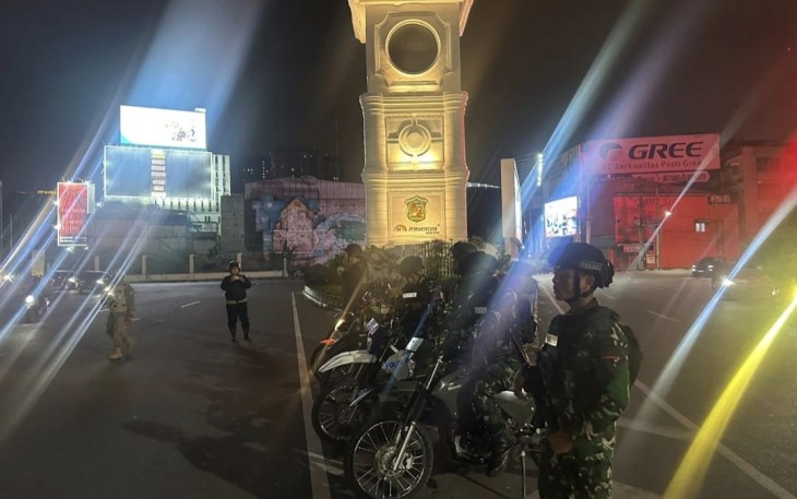 Patroli Malam Tim Anti Begal Denpom I/5 Medan