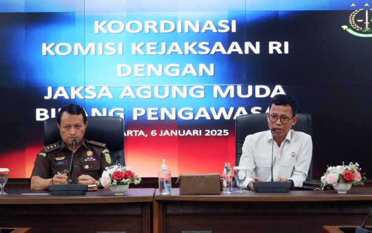 JAM-Pengawasan Rudi Margono dan Ketua Komisi Kejaksaan RI Pujiono Suwadi