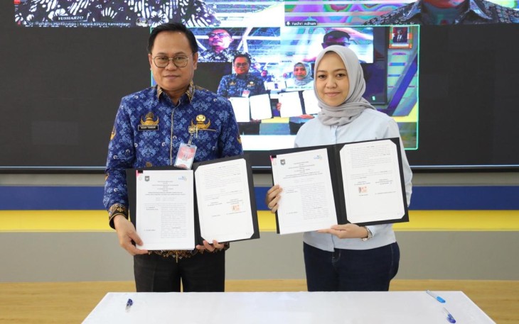 BSKDN Kemendagri-Taspen Life saat Penandatangan Perjanjian Kerja Sama di Jakarta, Jumat, 2 Mei 2025.