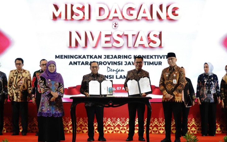 Kegiatan Misi Dagang dan Investasi dengan tema Meningkatkan Jejaring Konektivitas antara Provinsi Jawa Timur dengan Provinsi Lampung. 