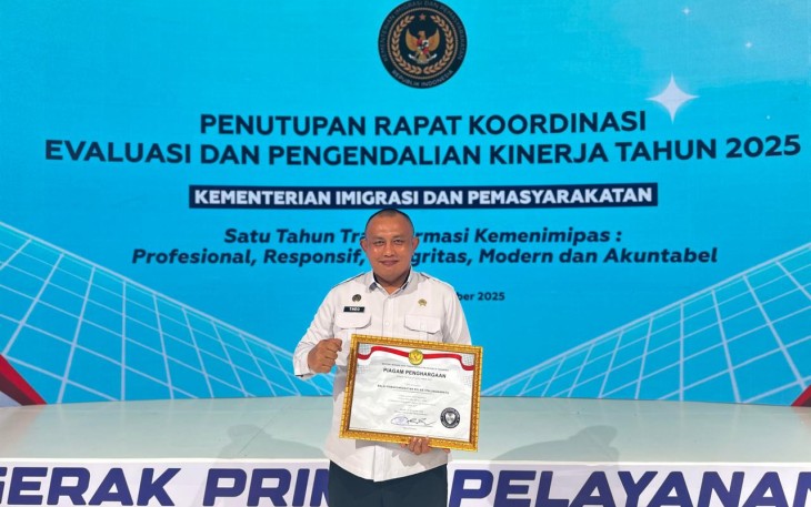 Bapas Palangkaraya Berhasil Raih Predikat WBK Tahun 2025