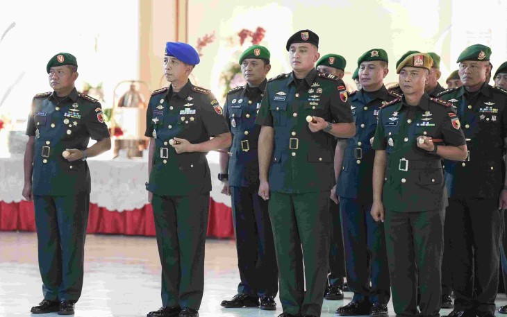 Danrem 083/Bdj Kolonel Inf Kohir menghadiri sertijab pejabat strategis Kodam V Brawijaya, Rabu (17/9)