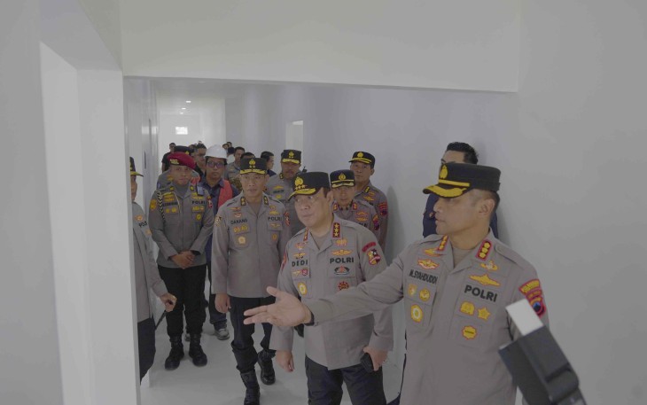 Kapolrestabes Semarang Kombes M Syahduddi memberikan pemaparan kepada Wakapolri Komjen Pol Dedi Prasetyo 