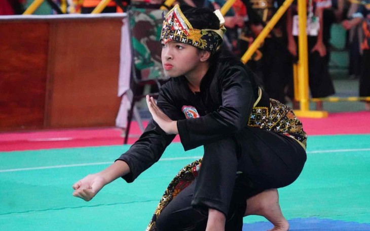 Christin Ariel Latuheru pesilat putri dari SDN Tasikmadu 2, Malang