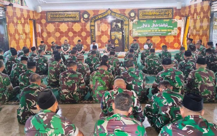 Doa bersama prajurit Kodim 0806/Trenggalek 