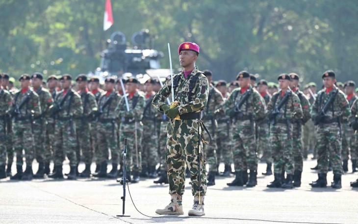 Puncak Peringatan HUT Ke-80 TNI di Lanud Sultan Hasanuddin 
