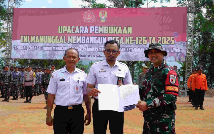 Pembukaan TMMD ke 126 Kodim 0801 Pacitan, Rabu (8/10)