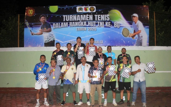 Turnamen tenis lapangan Kodim Trenggalek 