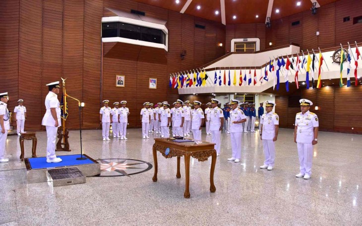 Kasal Laksamana TNI Muhammad Ali memimpin Sertijab pejabat strategis TNI AL di Jakarta 