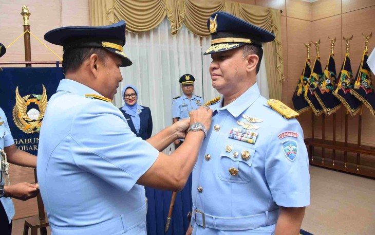 Marsma TNI Dr. Penny Radjendra Serahkan Jabatan Wadan Koharmatau, Bandung, Senin (27/10)