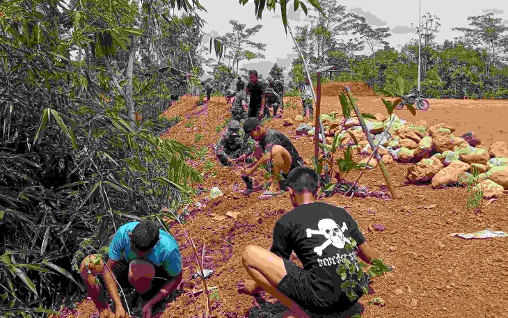 Lestarikan alam di lokasi TMMD ke 126 Kodim Pacitan 