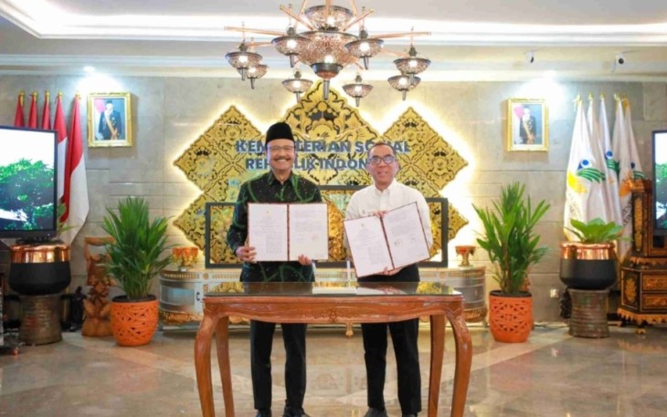 Mensos Saifullah Yusuf bersama Mendiktisaintek Brian Yuliarto di Jakarta 