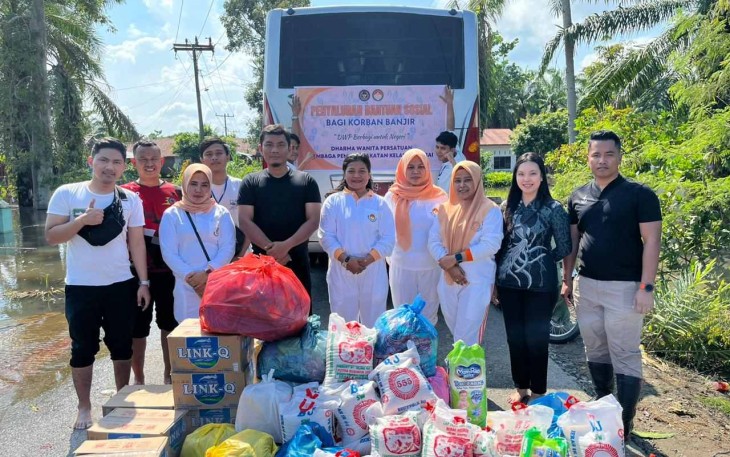 Bansos Keluarga Besar Dharma Wanita Persatuan Lapas Kelas IIA Binjai