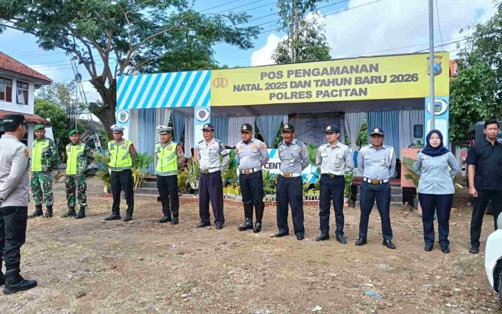 Pengamanan Nataru wilayah Kabupaten Pacitan 