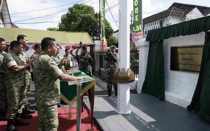 Danrem 083/Bdj Kolonel Inf Kohir meresmikan pagar Makorem, Jum'at (26/12)