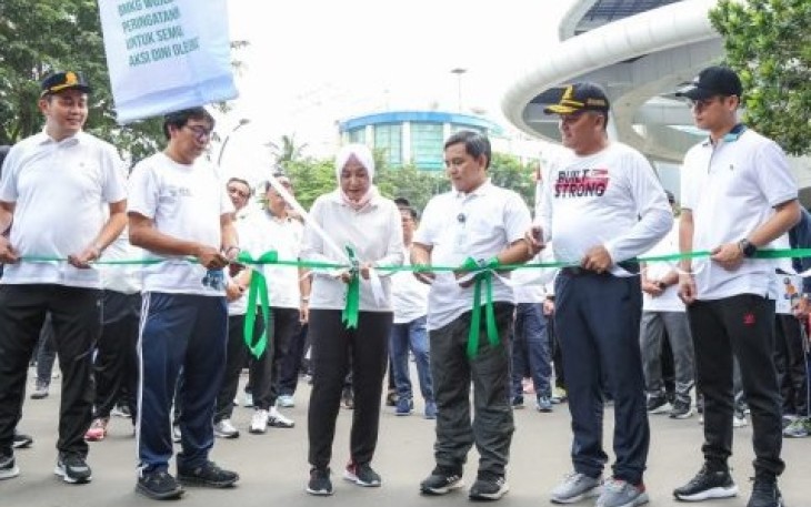 Pembukaan Hari Meteorologi, Klimatologi, dan Geofisika (HMKG) ke-78 di Kantor Pusat BMKG, Kemayoran, Jakarta, pada Jumat (4/7).