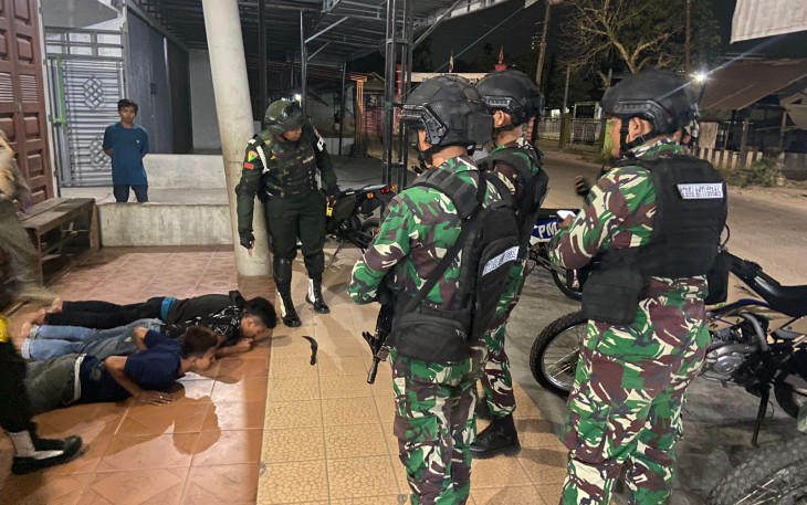Denpom 1/5 Medan Patroli Pengamanan Wilayah Kota Medan