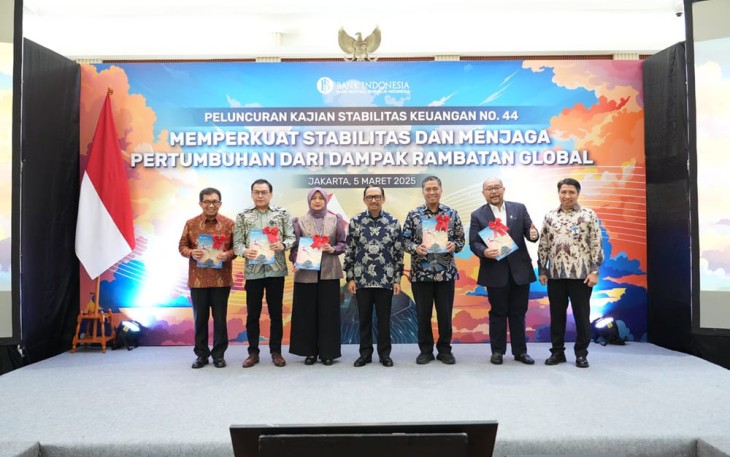 Launching Buku Kajian Stabilitas Keuangan 44 di Jakarta, Rabu (5/3)