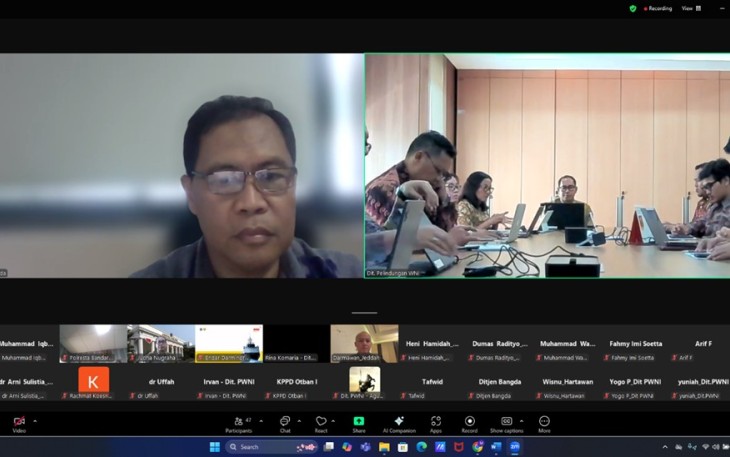 Zoom meeting Ditjen Bina Pembangunan Daerah Kemendagri 