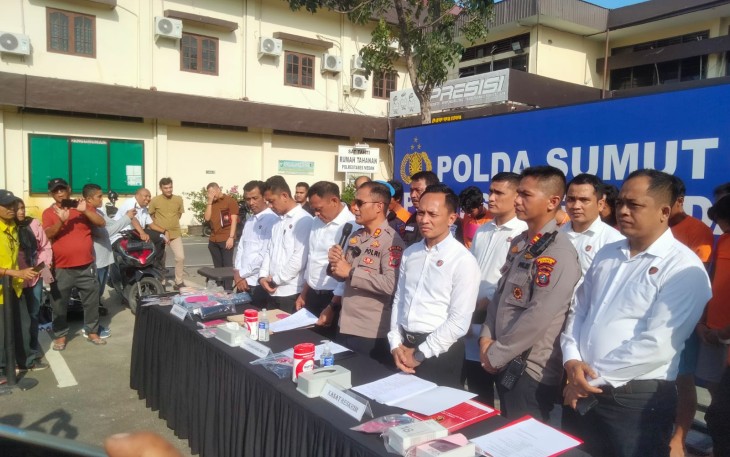 Paparan Tindak Kejahatan di Wilkum Polrestabes Medan.