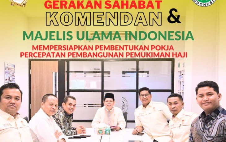 Rapat pembentukan kampung merah putih di Makkah