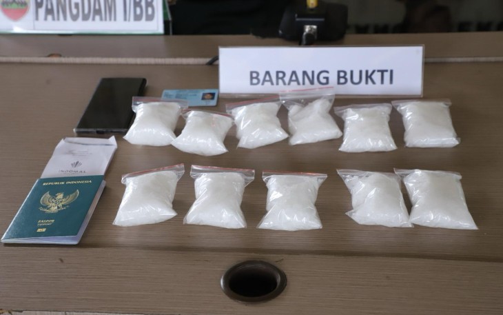 Barang Bukti Sabu Seberat 1 Kg Berhasil Diamankan Kodam I/BB