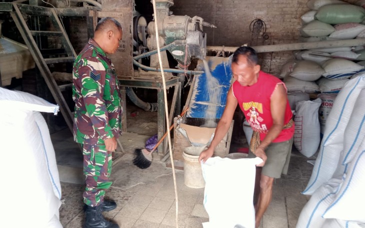 Peninjauan penggilingan padi di wilayah desa binaan 