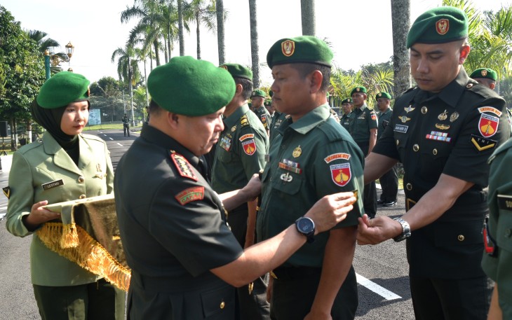Danrem 071/Wijayakusuma Terima Laporan Korps Kenaikan Pangkat Prajurit 