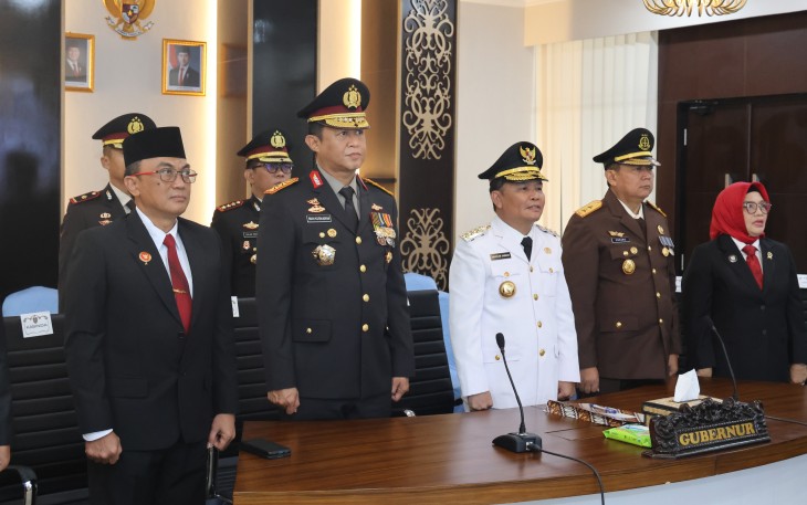 Kapolda Kalteng Ikuti Upacara Peringatan Hari Otonomi Daerah ke-29 Secara Virtual