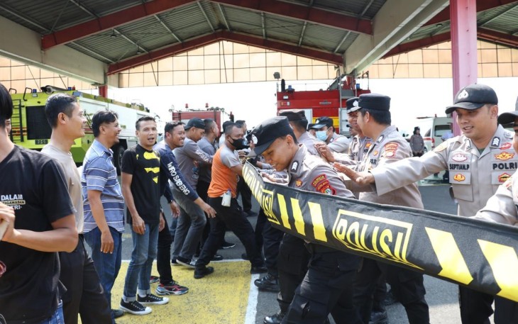 Personel Polresta Bandara Soetta Gelar Pelatihan Dalmas
