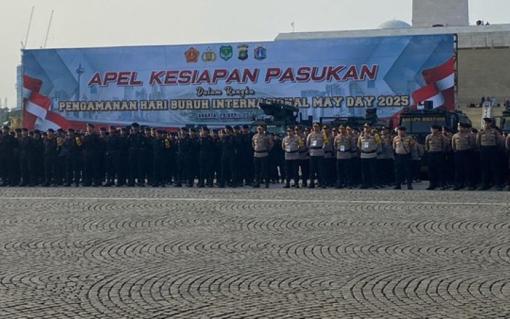 Polisi Terjunkan 13 Ribu Personel Gabungan Amankan May Day Fiesta