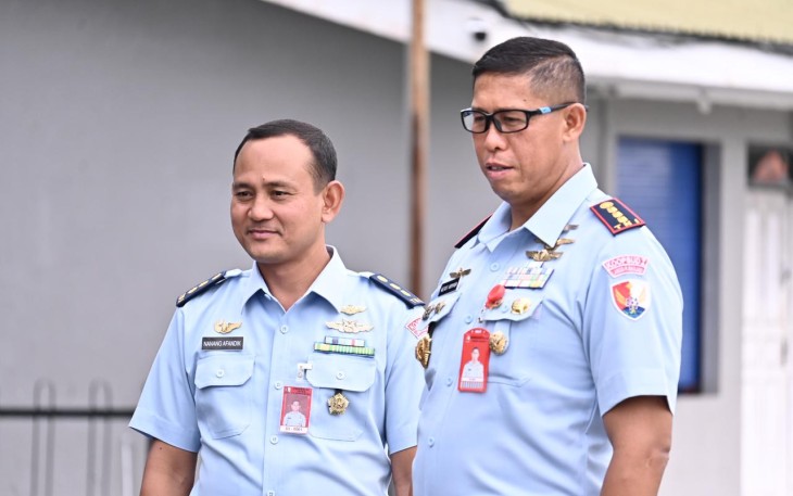 Personel Lanud RSA Natuna Tunjukkan Semangat Prima Melalui Tes Kesegaran Jasmani Semester I TA 2025