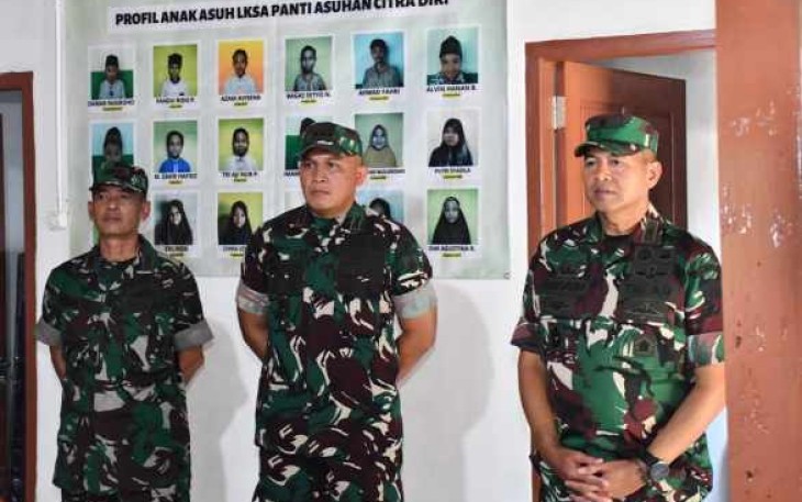 Tim penilai Mabesad di panti asuhan citra diri kabupaten Pacitan 