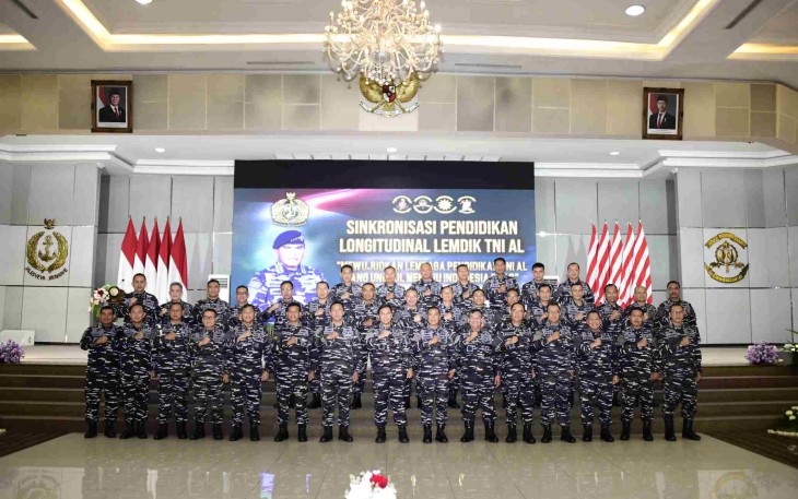 Sinkronisasi Longitudinal Lemdik TNI AL di Surabaya, Jum'at (23/5)