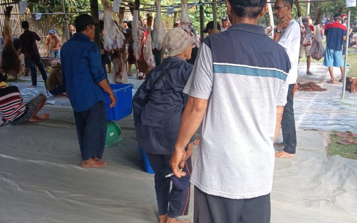 Desa Tulus Ayu Menyembelih 68 Ekor Hewan Kurban