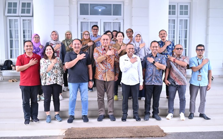 Kunjungan Direktorat Warisan Budaya, Dirjen Kebudayaaan Kemendikbudristek di Rumah  Dinas Bupati Karanganyar, Jumat (13/6/2025)