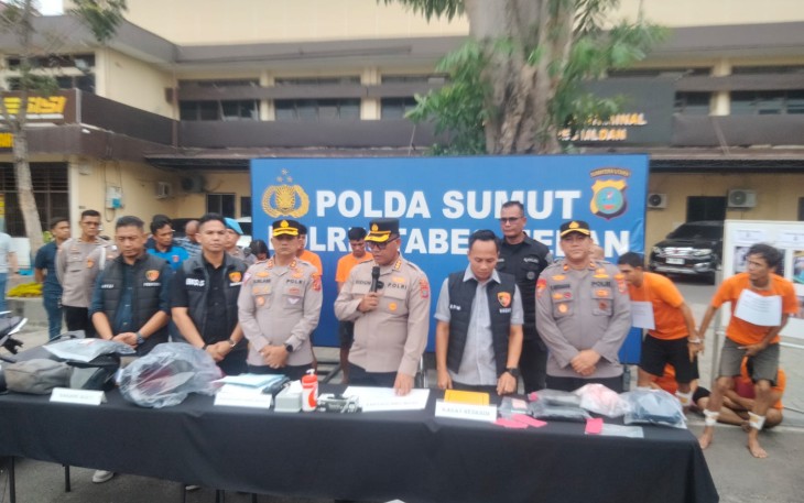 Penegakan Hukum Dilakukan Polrestabes Medan Tangkap Tersangka Maling Motor.
