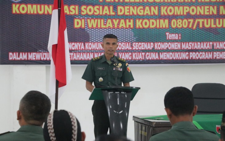 Kodim Tulungagung Gelar Komsos Dengan Komponen Masyarakat