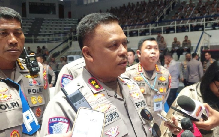 Kepala Korps Lalu Lintas (Kakorlantas) Polri Irjen Pol Drs. Agus Suryonugroho S.H., M.Hum., memimpin Tactical Floor Game (TFG) (Rute dan Parkir) Rolakir jelang pengamanan Hari Ulang Tahun (HUT) ke-79 Bhayangkara