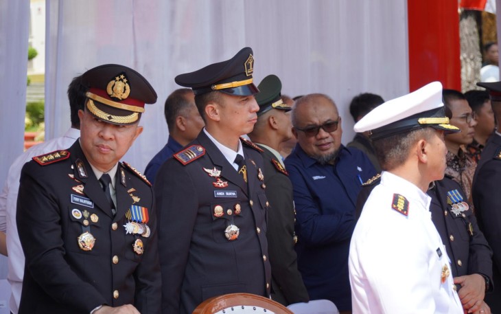 Perkuat Sinergi Karutan Kelas I Medan Hadiri Upacara dan Syukuran Hari Bhayangkara KE-79 di Mapolda Sumut