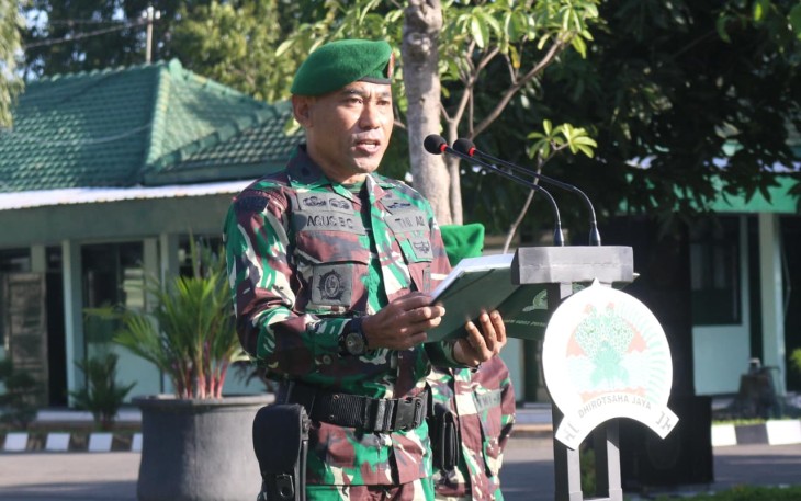 Kodim Ponorogo Gelar Upacara Bendera 17-an, Irup Bacakan Empat Penekanan Kasad