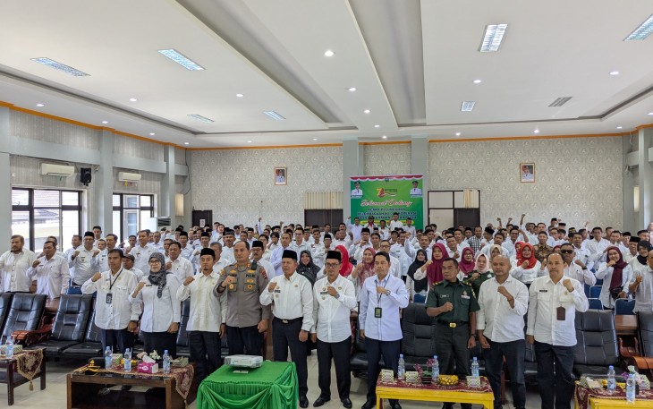 Bupati Pasaman dan Forkopimda Ikuti Peluncuran Kopdes/Kel Merah Putih Bersama Presiden Prabowo
